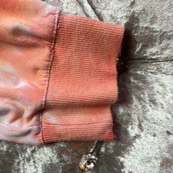 Jane and Delancey tie dye peach lounge set, size large top, size medium pants - Picture 13 of 14